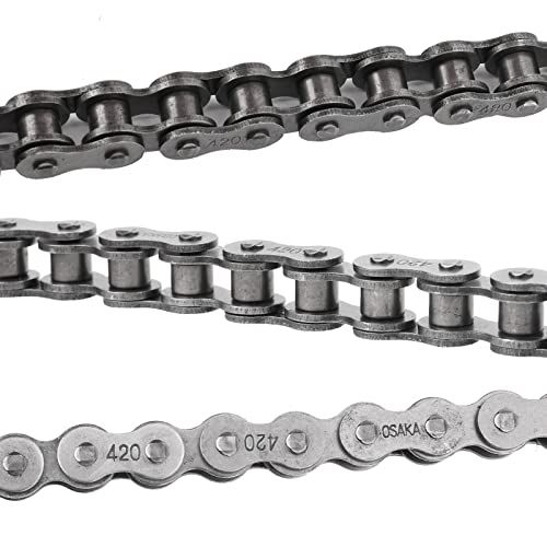 Clean chain, apply lubricant to each link